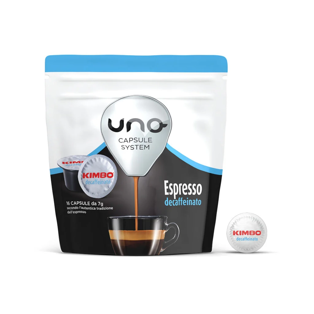 Capsule Kimbo Uno System Decaffeinato 16