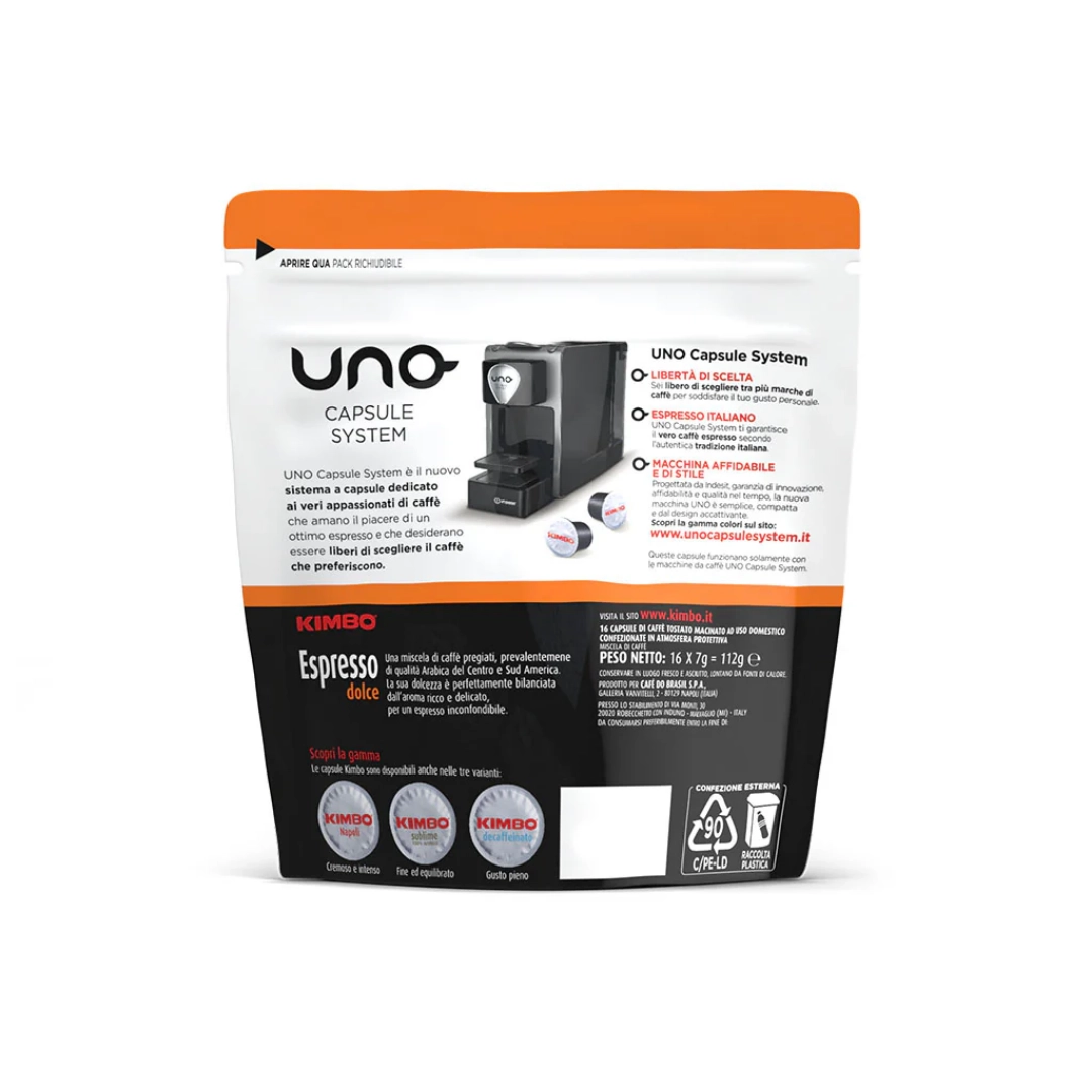 Capsule Kimbo Uno System Dolce 16