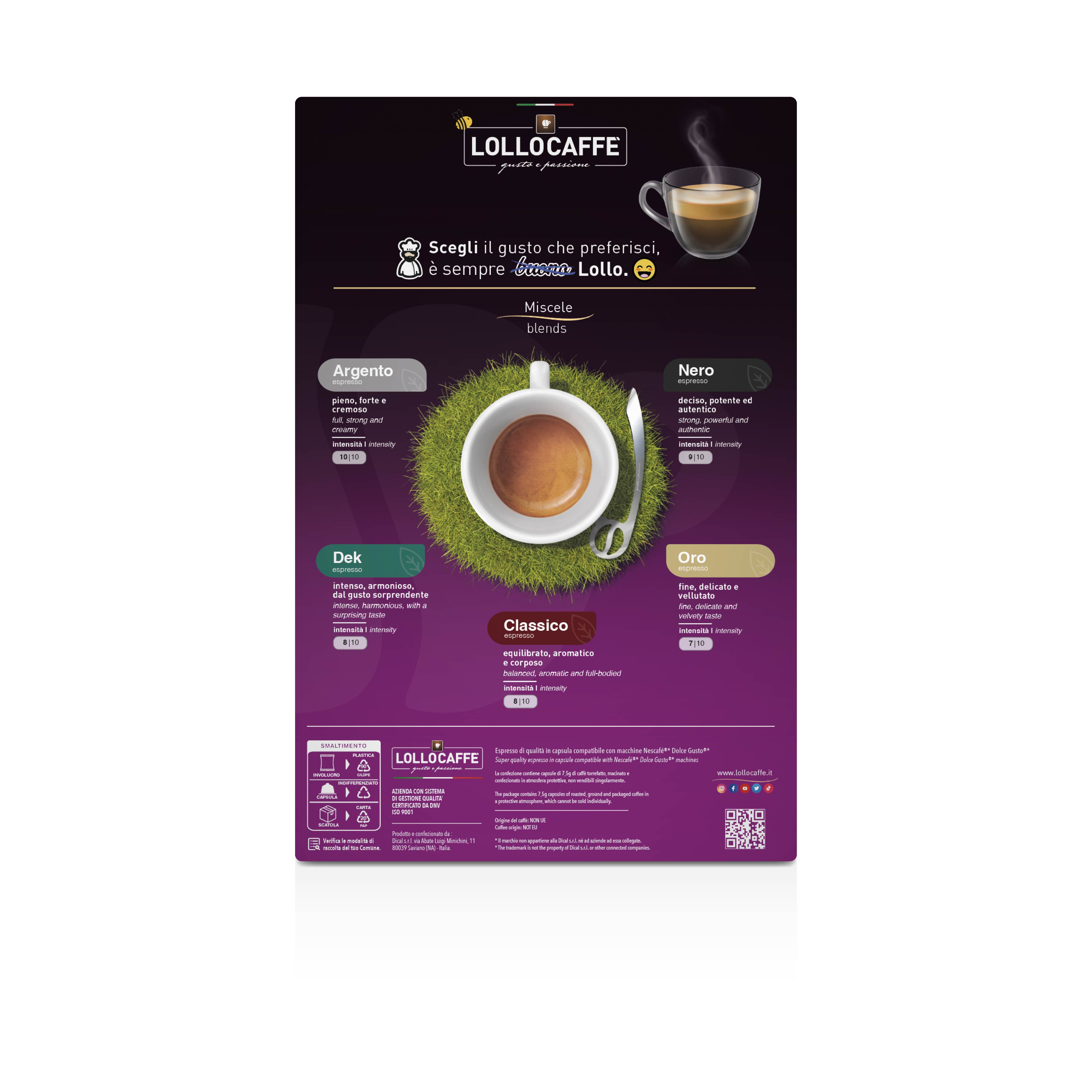 Capsule Lollo Caffè Compatibili Nescafè Dolce Gusto Nera 50