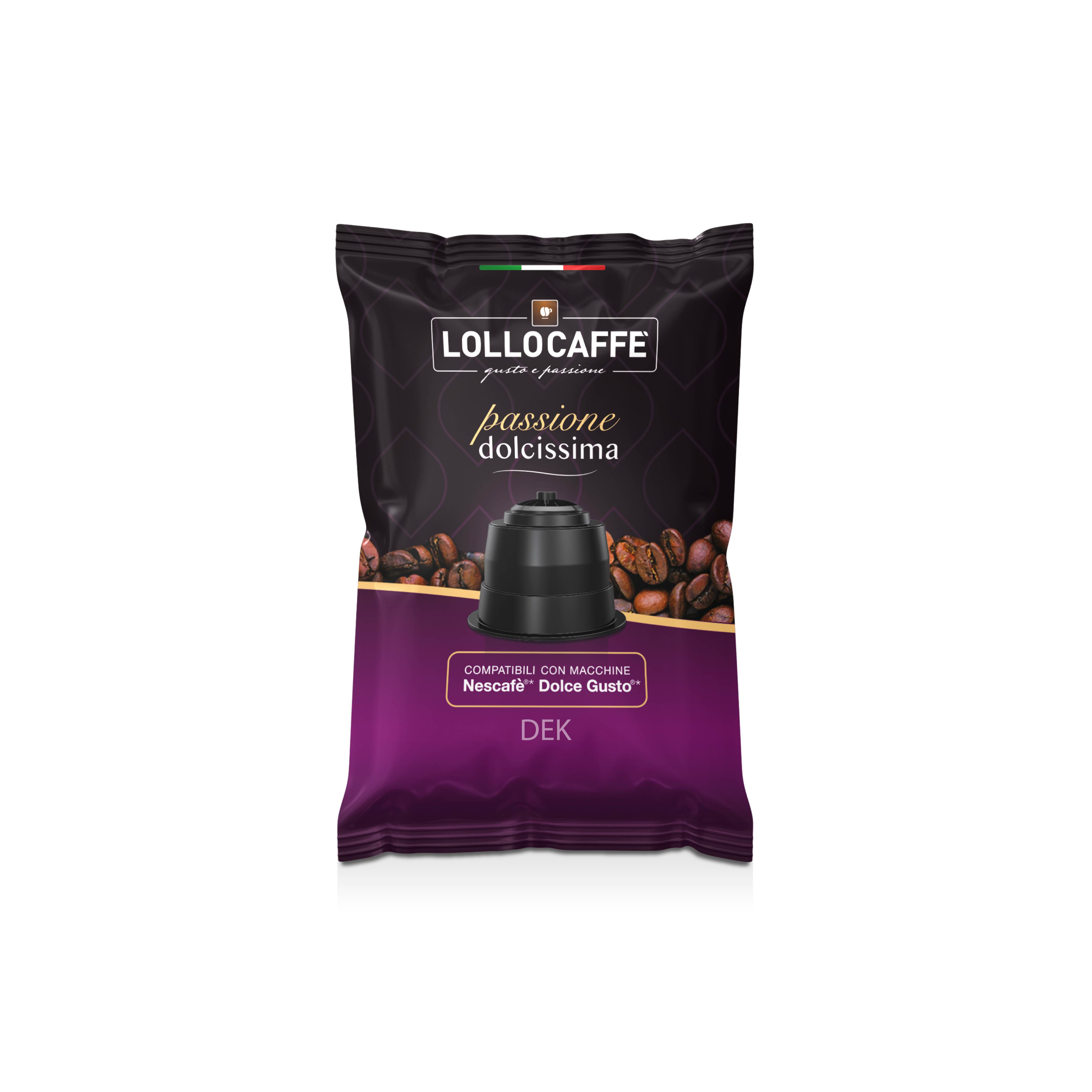 Capsule Lollo Caffè Compatibili Nescafè Dolce Gusto Decaffeinato 50