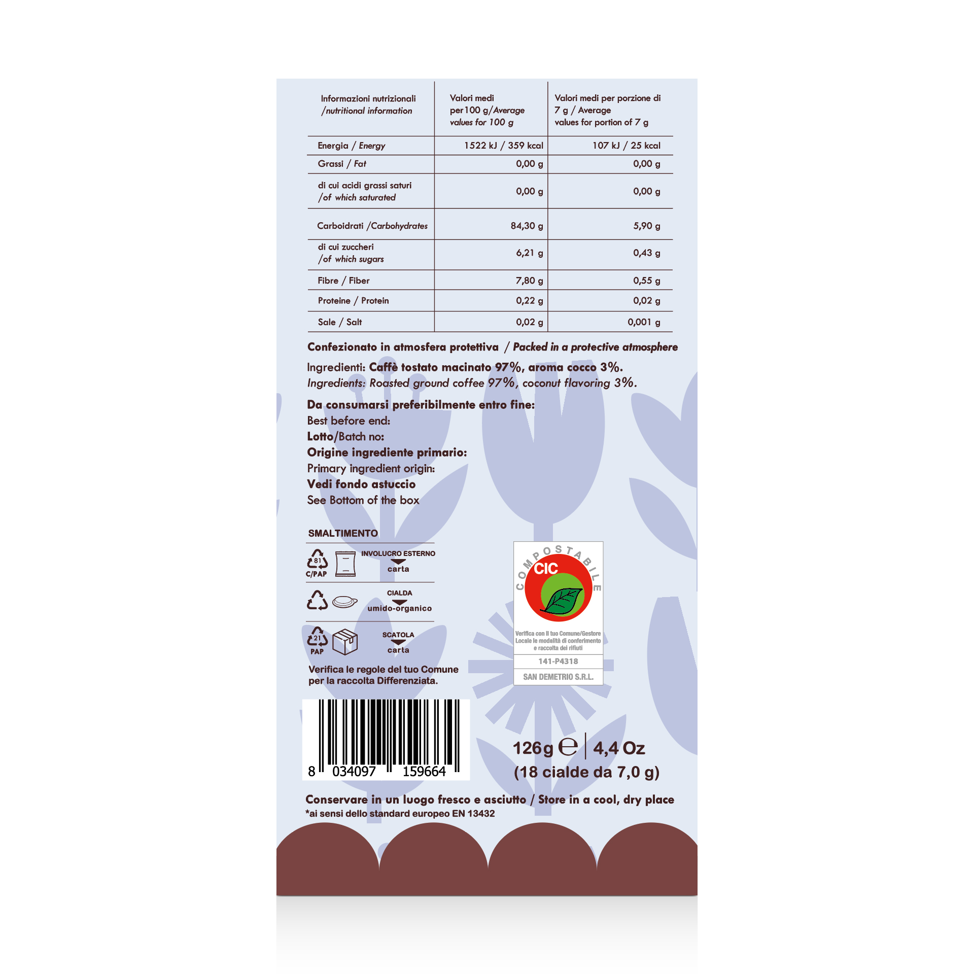 Cialde Lollo Caffè Golositè Caffè al Cocco 18
