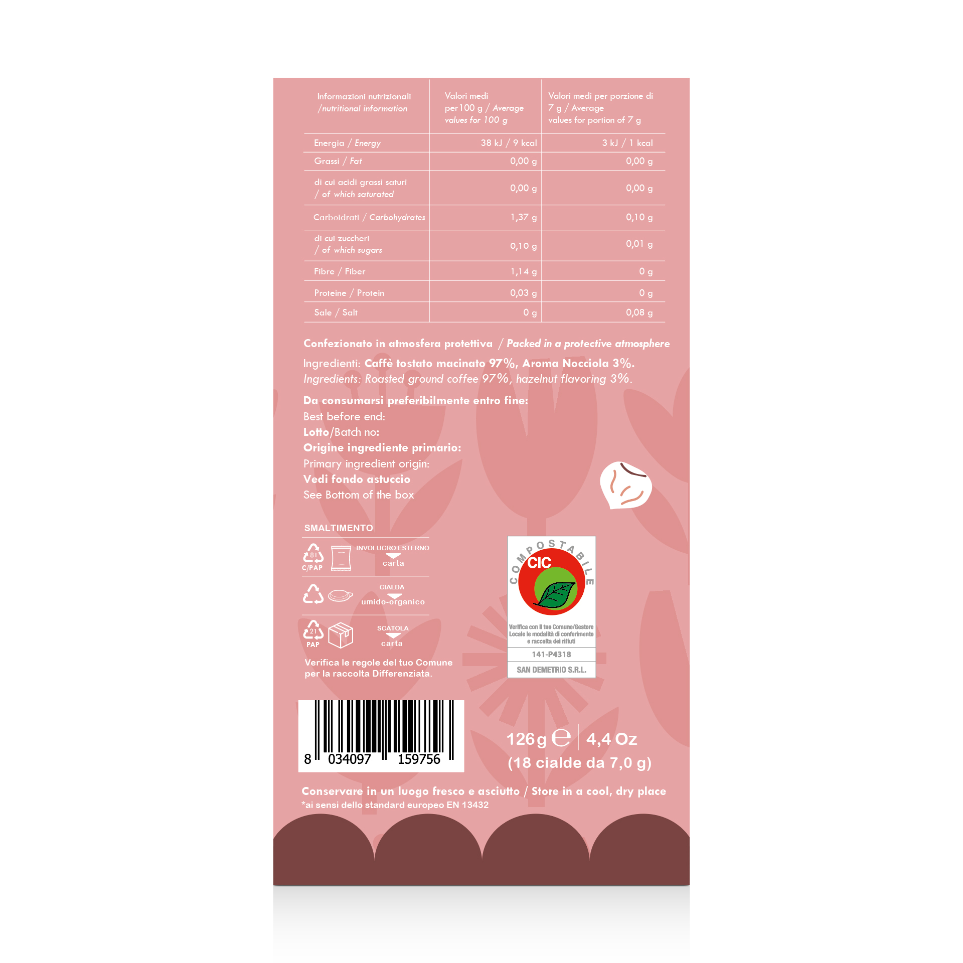 Cialde Lollo Caffè Golositè Caffè e Nocciola 18