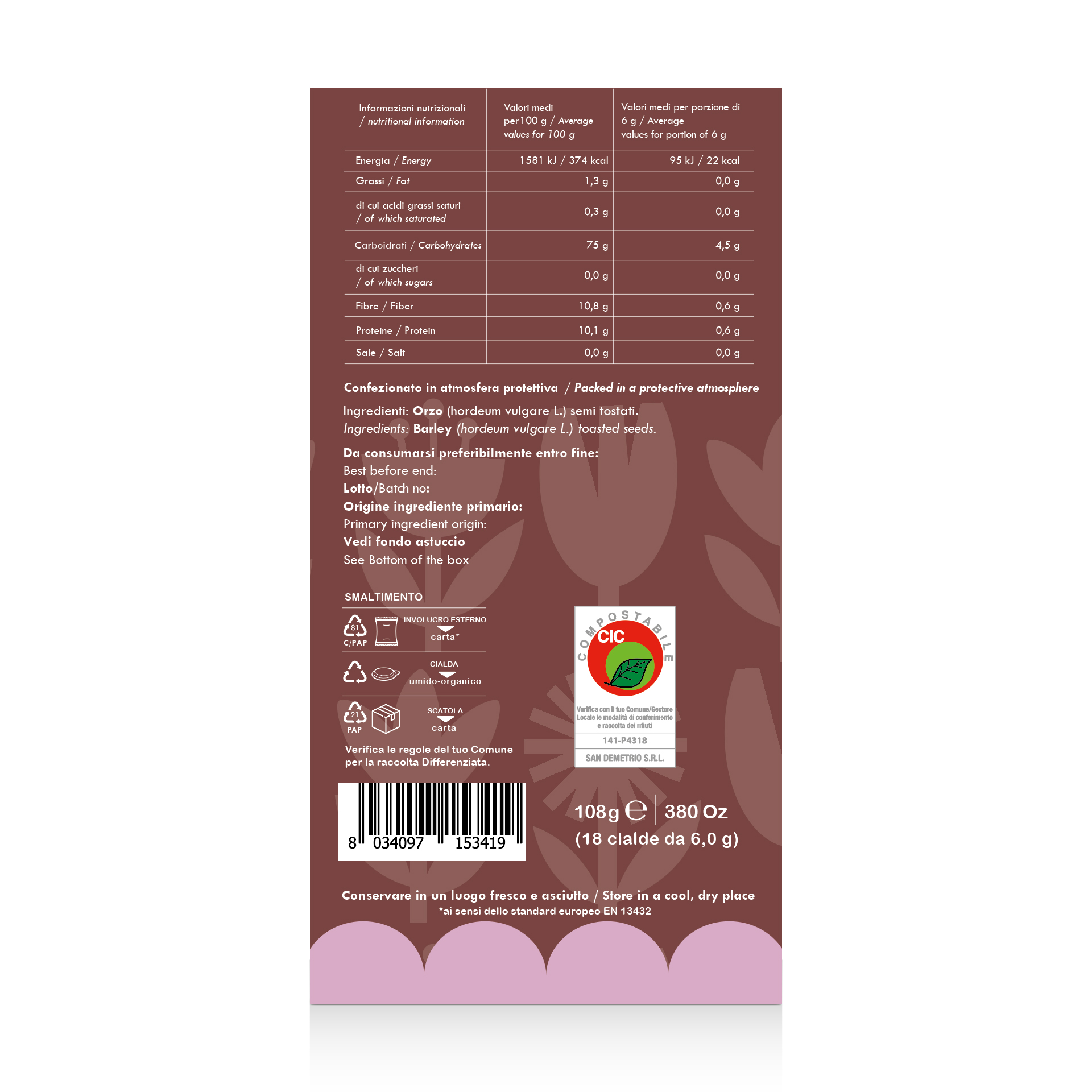 Cialde Lollo Caffè Golositè Orzo 18