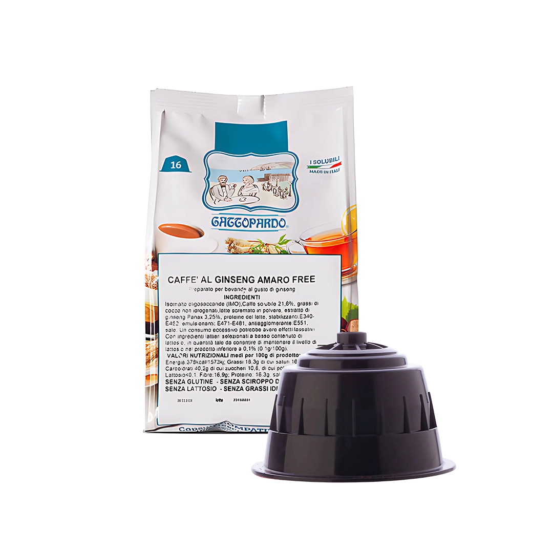 Capsule Toda Gattopardo Ginseng Amaro Compatibili Nescafè Dolce Gusto 128