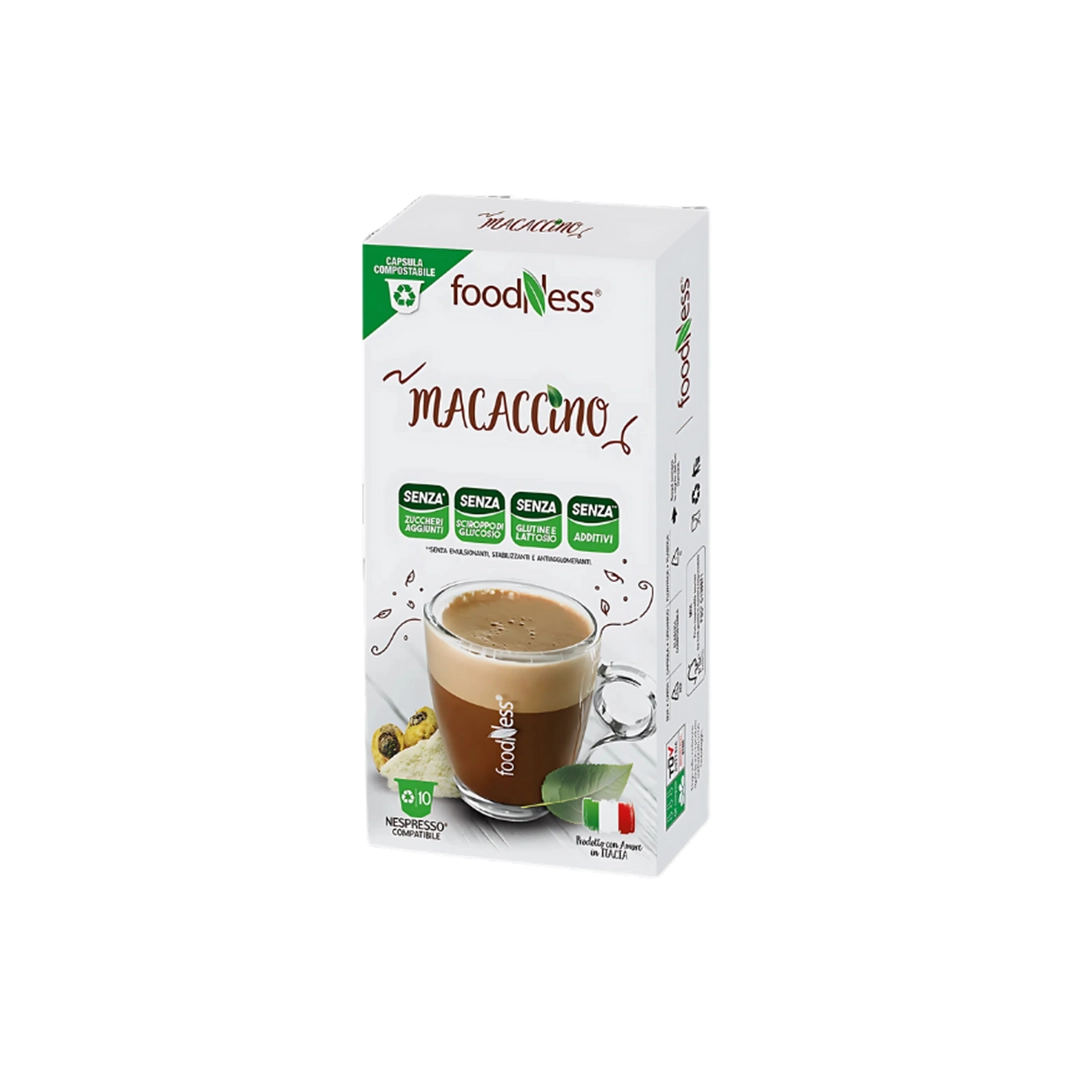 Capsule Foodness Compatibili Nespresso Macaccino 10