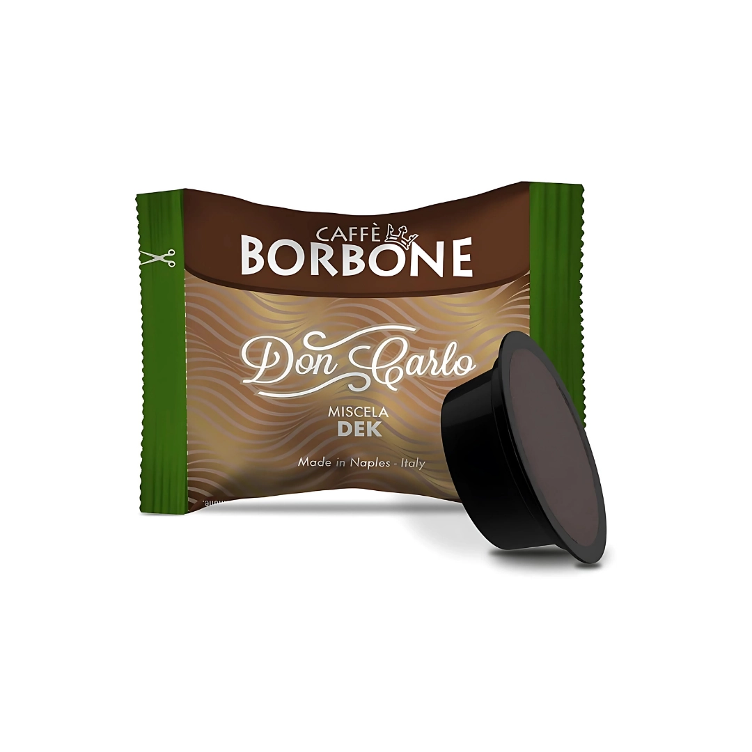 Capsule Caffè Borbone Don Carlo decaffeinato compatibili Lavazza A Modo Mio 1000
