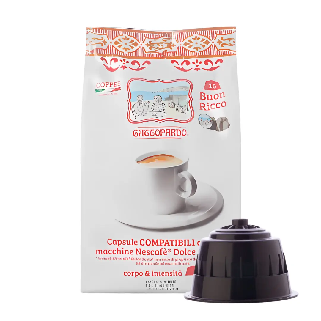 Capsule Toda Gattopardo Compatibili Nescafè Dolce Gusto Buon Ricco 64