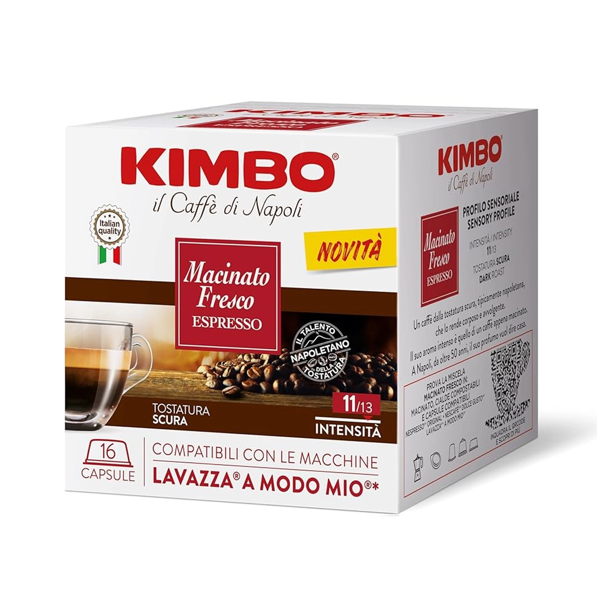 Capsule Kimbo Compatibili Lavazza A Modo Mio Macinato Fresco 16