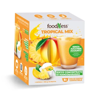 Capsule Foodness Compatibili Dolce Gusto Succo di Frutta Tropical Mix 8